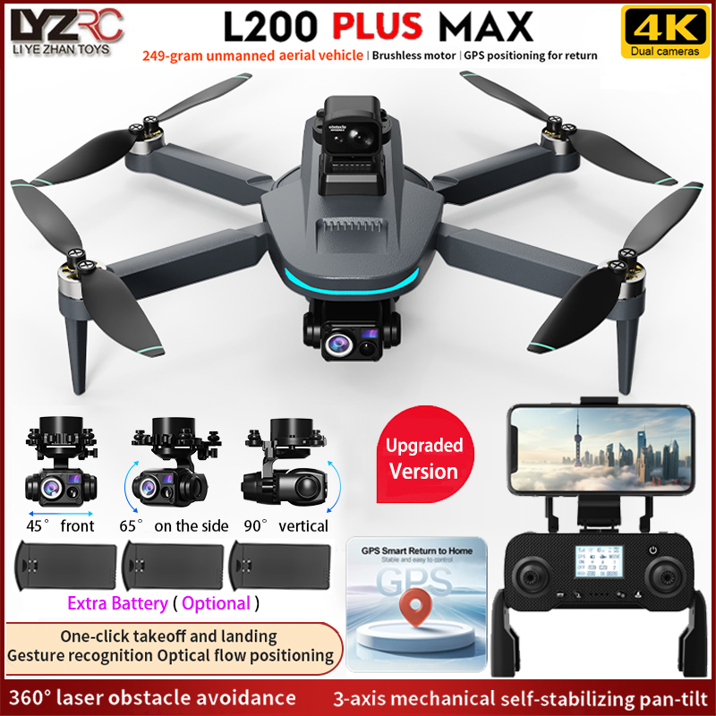NEW L200 PLUS MAX GPS Drone 5G - Fpv Drone Charger recension och pris